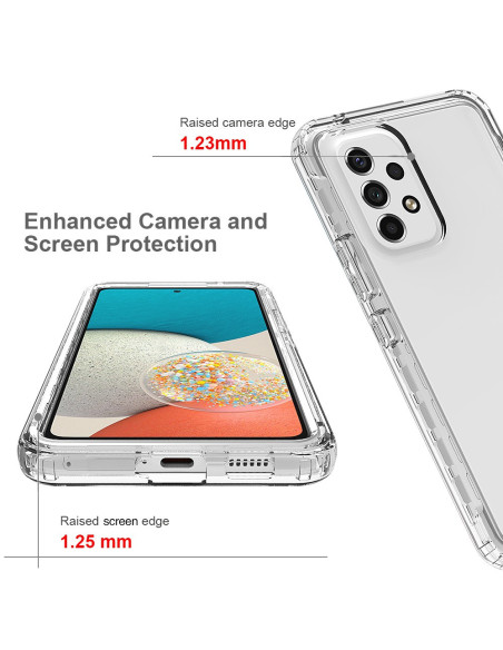 Samsung A53 Heltäckande Premium 3D Skal 3in1 ThreeSixty Clear