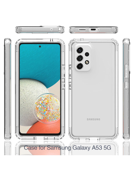 Samsung A53 Heltäckande Premium 3D Skal 3in1 ThreeSixty Clear