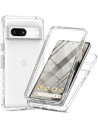 Google Pixel 8 Heltäckande Premium 3D Skal 3in1 ThreeSixty Clear