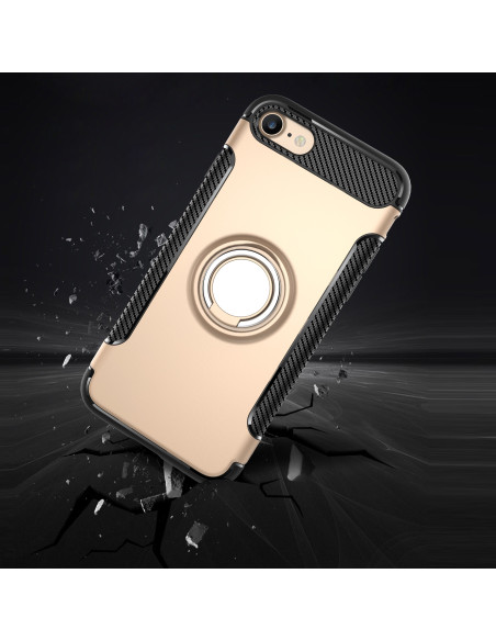 iPhone 8 / SE (2020 &amp; 2022) Praktisk Stöttåligt Skal med Ringhållare V2