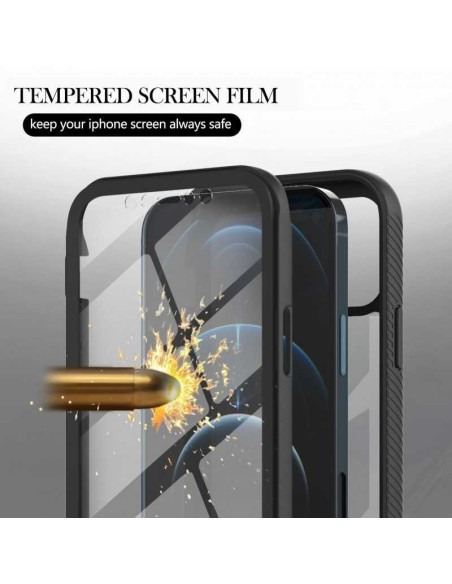 iPhone 16 Pro Heltäckande Premium 3D Skal 3in1 ThreeSixty