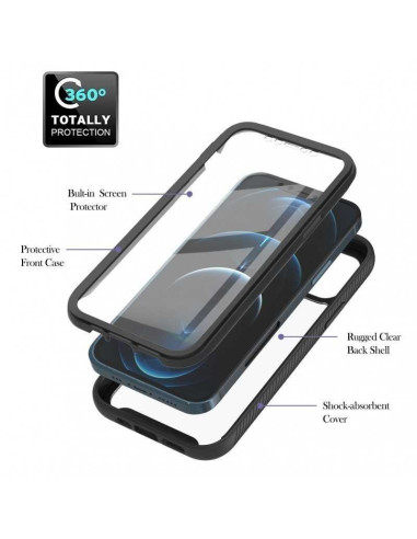 iPhone 16 Pro Heltäckande Premium 3D Skal 3in1 ThreeSixty
