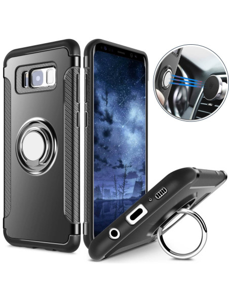Samsung S8 Praktisk Stöttåligt Skal med Ringhållare V2
