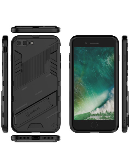 iPhone 7 Plus / 8 Plus stöttåligt skal ThinArmor V2, sett från sidan med telefonen i skalet