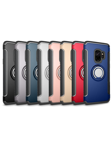 Samsung S9 Praktisk Stöttåligt Skal med Ringhållare V2
