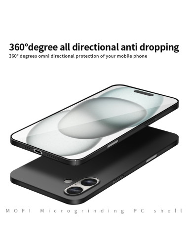 iPhone 16 Plus Ultratunt Mattsvart Skal Basic V2
