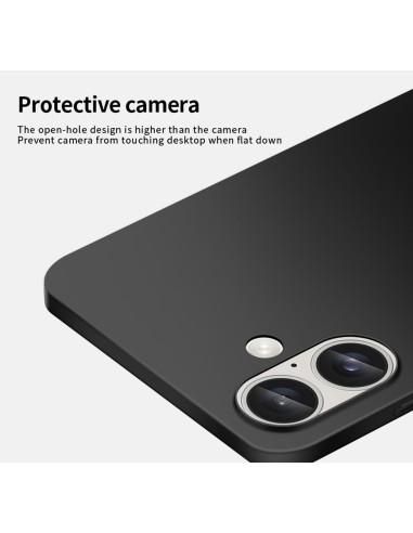 iPhone 16 Plus Ultratunt Mattsvart Skal Basic V2