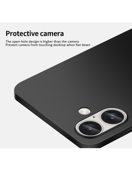 iPhone 16 Plus Ultratunt Mattsvart Skal Basic V2