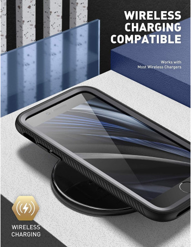 iPhone 7 / 8 / SE (2020 &amp; 2022) Heltäckande Premium 3D Skal ThreeSixty