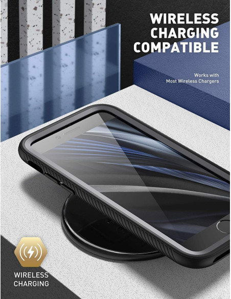 iPhone 7 / 8 / SE (2020 &amp; 2022) Heltäckande Premium 3D Skal ThreeSixty