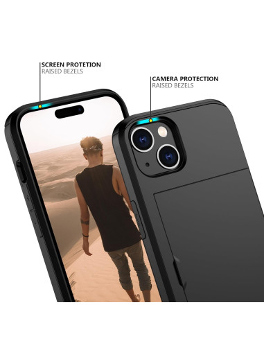 iPhone 16 Stöttåligt Skal Kortfack StreetWise