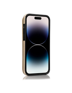 iPhone 14 Pro Stöttåligt Skal Korthållare 3-FACK Flippr V2 - Guld 2