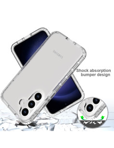 Samsung S24 FE Heltäckande Premium 3D Skal 3in1 ThreeSixty Clear
