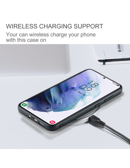 Samsung S24 FE Stöttåligt Skal med Magnetisk Korthållare JeeHood