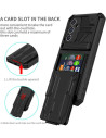 Samsung S24 FE Stöttåligt Skal Kickstand &amp; Kortfack ThinArmor V3