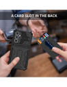 Samsung S24 FE Stöttåligt Skal Kickstand &amp; Kortfack ThinArmor V3