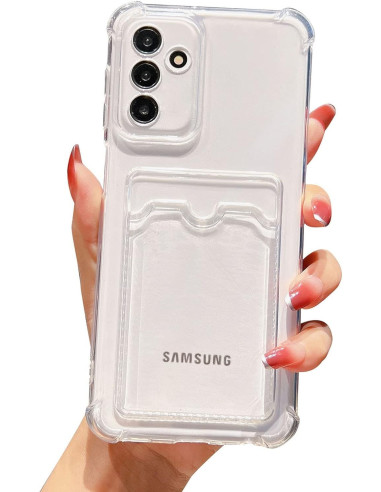 Stöttåligt Skal med Kortfack Förstärkta Hörn Samsung S24 FE