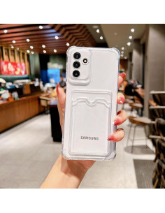 Stöttåligt Skal med Kortfack Förstärkta Hörn Samsung S24 FE