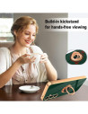 Samsung S24 FE Elegant &amp; Stöttåligt Skal med Ringhållare Flawless - Mörkgrön