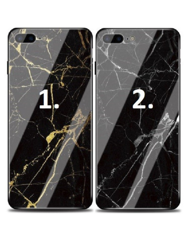 iPhone 7 Marmorskal 9H Härdat Glas Baksida Glassback