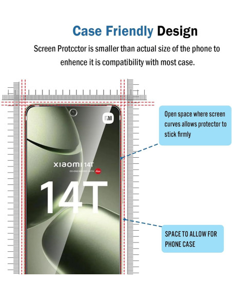 Xiaomi 14T Härdat glas 0.26mm 2.5D 9H
