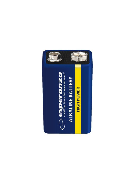 Esperanza Alkaliskt Batteri 6LR61 9V för Brandvarnare och Elektronik