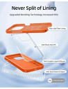 iPhone 15 Pro Max Gummibelagd Skal Kameraskydd Liquid - Orange