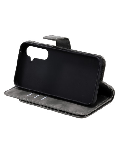 Samsung S25 Praktisk Plånboksfodral med 12-Fack Array V4 - Grå