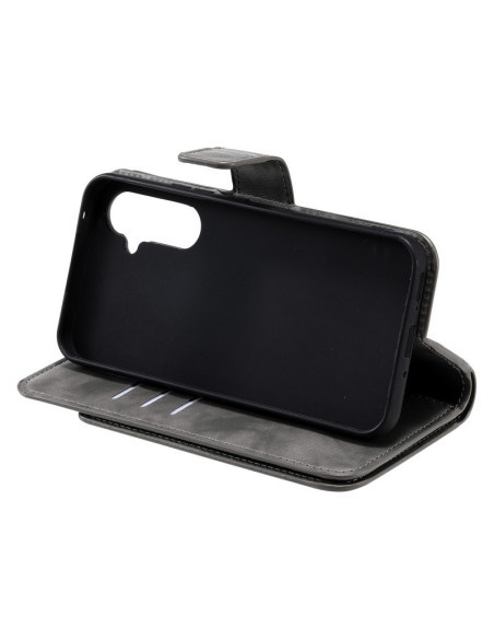 Samsung S25 Praktisk Plånboksfodral med 12-Fack Array V4 - Grå