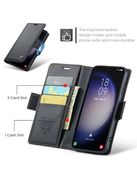 CaseMe Skin Pro Fodral Samsung Galaxy S25 - Svart
