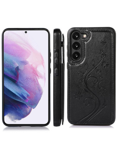 Samsung S25 Plus Stöttåligt Skal Korthållare 3-FACK Flippr V2 - Svart