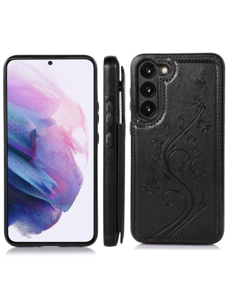 Samsung S25 Plus Stöttåligt Skal Korthållare 3-FACK Flippr V2 - Svart