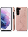 Samsung S25 Plus Stöttåligt Skal Korthållare 3-FACK Flippr V2 - Roseguld