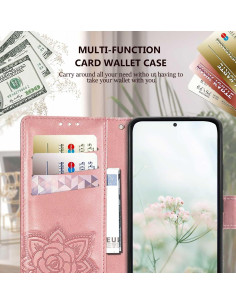 Samsung S25 Plus Plånboksfodral PU-Läder 4-FACK Motiv Fjäril