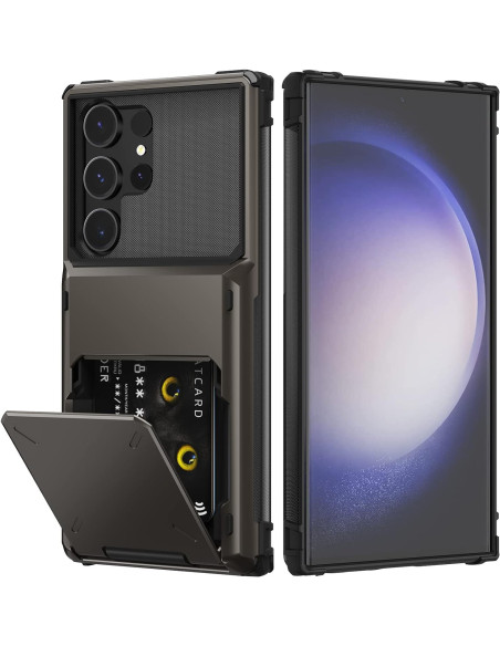 Samsung S25 Ultra Stöttåligt Skal med Kortfack Void