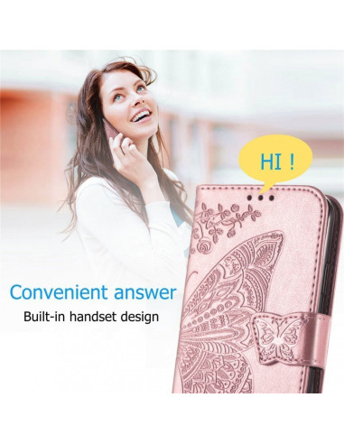 Samsung S25 Ultra Plånboksfodral PU-Läder 4-FACK Motiv Fjäril