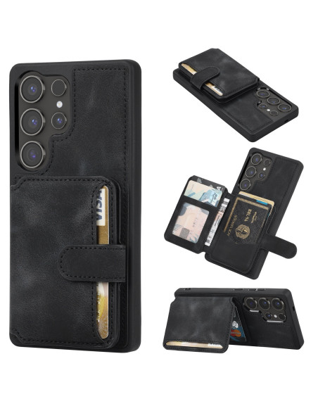 Samsung S25 Ultra Stöttåligt Premium Skal RFID 7-FACK Solid V6 Nordcell™ svart