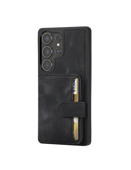 Samsung S25 Ultra Stöttåligt Premium Skal RFID 7-FACK Solid V6 Nordcell™ svart