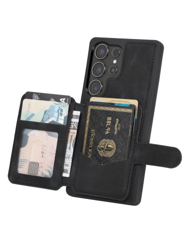 Samsung S25 Ultra Stöttåligt Premium Skal RFID 7-FACK Solid V6 Nordcell™ svart