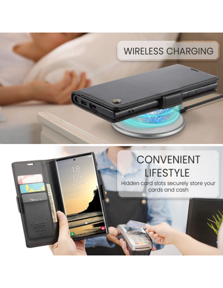 CaseMe Skin Pro Fodral Samsung S25 Ultra - Svart