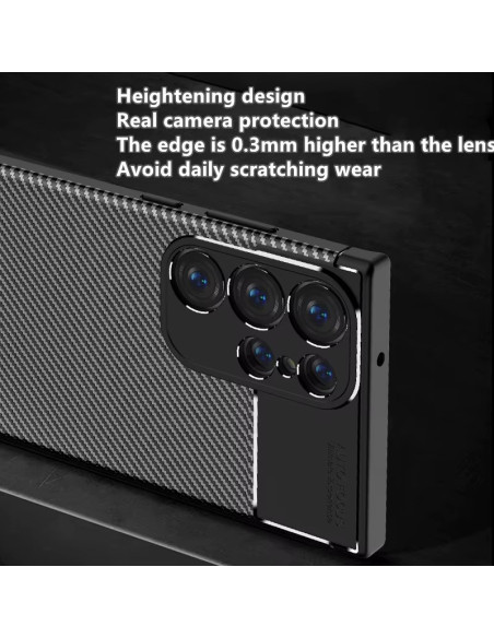 Samsung S25 Ultra Stöttåligt Slimmat Skal FullCarbon V4
