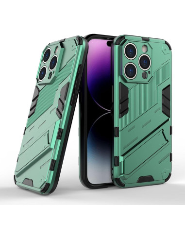 iPhone 16 Pro Stöttåligt Skal med Kickstand ThinArmor V2 - Grön
