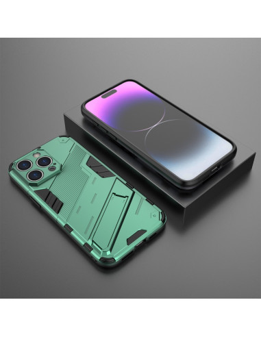 iPhone 16 Pro Stöttåligt Skal med Kickstand ThinArmor V2 - Grön
