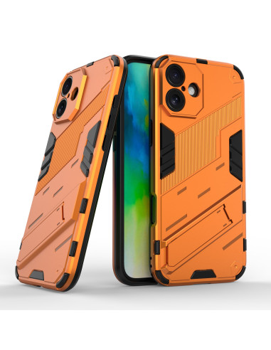 iPhone 16 Stöttåligt Skal med Kickstand ThinArmor V2 - Orange