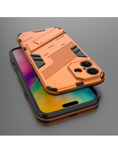 iPhone 16 Stöttåligt Skal med Kickstand ThinArmor V2 - Orange