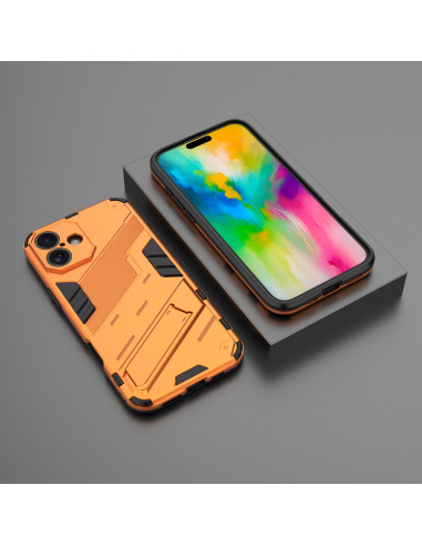 iPhone 16 Stöttåligt Skal med Kickstand ThinArmor V2 - Orange