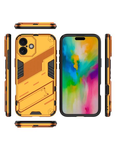iPhone 16 Stöttåligt Skal med Kickstand ThinArmor V2 - Orange