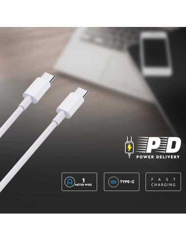 Snabb &amp; Hållbar USB-C Kabel 1M – Perfekt för Laddning &amp; Dataöverföring