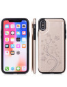 iPhone XS Max Stöttåligt Skal Korthållare 3-FACK Flippr V2 - Guld