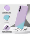Samsung A25 5G Gummibelagd Matt Skal Kameraskydd Liquid - Lila